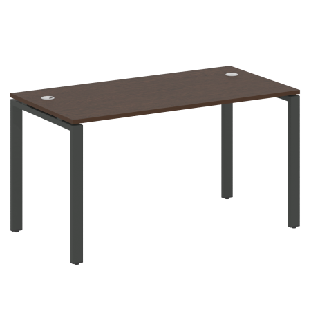 Стол письменный Metal System Style БП.СП-3 1400x720x750 (Венге Цаво/Антрацит металл)