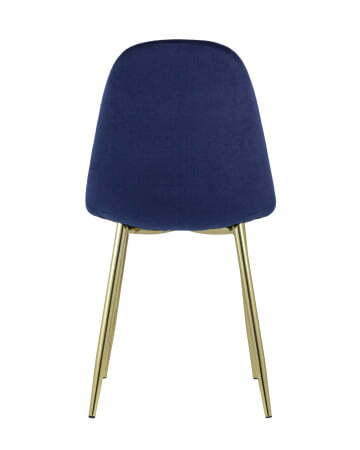 Стул Валенсия велюр синий золотые ножки (Стул Валенсия синий)