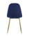 Стул Валенсия велюр синий золотые ножки (Стул Валенсия синий)