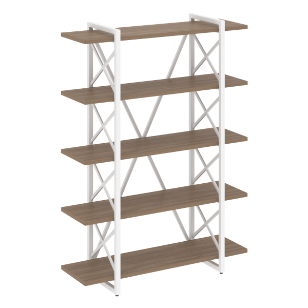 Стеллаж на регулируемых опорах-5 полок VR.L-MST.O-5.8V 1200x400x1650 (Дуб Аризона/Белый металл) Стеллаж на регулируемых опорах-5 полок VR.L-MST.O-5.8V 1200x400x1650 (Дуб Аризона/Белый металл)