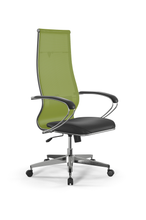 Кресло для руководителя Метта Sit 10 B1-163K - T+Extra /Km00/Wm12/K1cL(M09.B22.G18.W02) (Лайм | Черный)