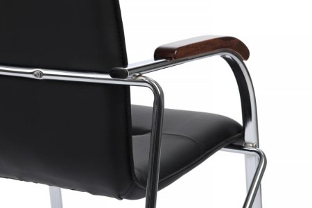 Стул Самба с деревянными подлокотниками SMB-02H Черный (Черный)