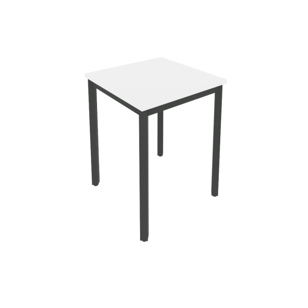Стол письменный на металлокаркасе Slim С.СП-1.1 600x600x750 (Белый/Антрацит металл)
