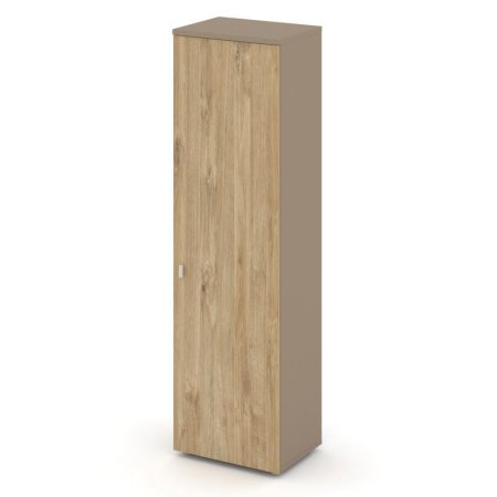 Гардероб узкий (правое исполнение) ES.GB-1 (R) (560х420х1977) (Латте/Тиквуд Светлый)