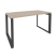 Стол рабочий на О-образном м/к Onix O.MO-SP-3.7 1380x720x750 (Тиквуд Темный/Белый Металл)