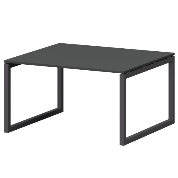 Стол переговорный на металлокаркасе Смарт СМСП-О-14.123.Пр50 1400x1236x750 (Графит/Антрацит)