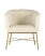 Кресло Шале велюр бежевый (Стул-кресло Шале бежевый)