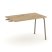 Стол приставка к опорным тумбам ES.SPR-2-LK (1180х730х750) (Тиквуд Светлый/Металл Латте)