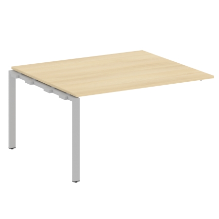 Проходной наборный элемент переговорного стола Metal System Style БП.ППРГ-3 1400x1235x750 (Акация/Серый металл)