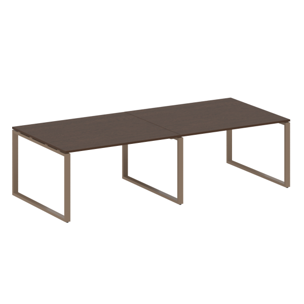 Переговорный стол 2 столешницы Metal System Style БО.ПРГ-2.3 2800x1235x750 (Венге Цаво/Мокко металл) Переговорный стол 2 столешницы Metal System Style БО.ПРГ-2.3 2800x1235x750 (Венге Цаво/Мокко металл)